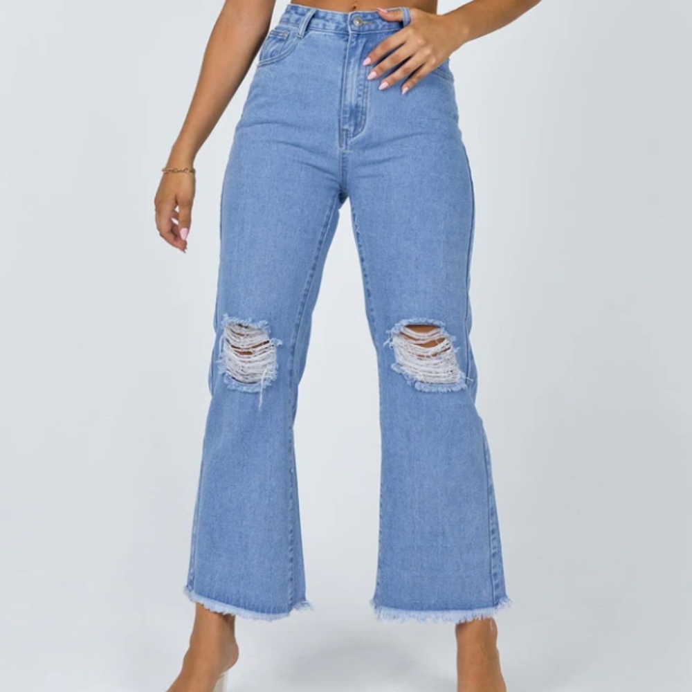 Princess Polly Cece Hammer Wide Leg Jean Size 12 *NEW W TAGS*